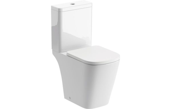 Lydia Rimless Close Coupled Part Shrouded Short Projection WC & Soft Close Seat