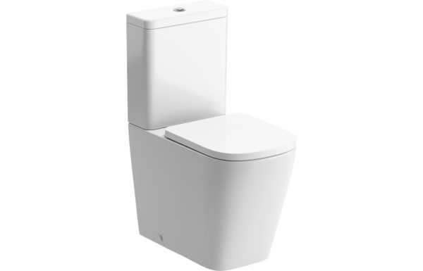 Lydia Rimless Close Coupled Fully Shrouded Short Projection WC & Soft Close Seat