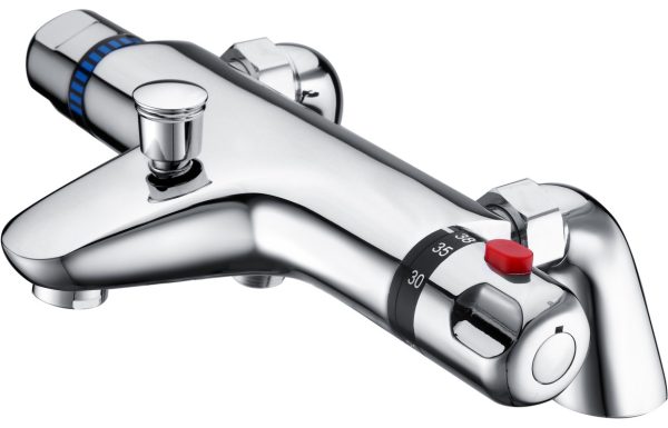 Deck Mounted Thermostatic Bath/Shower Mixer Valve - Chrome