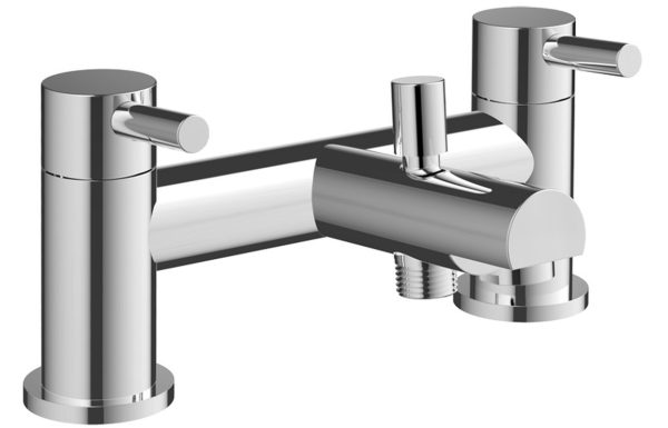 Lucy Bath/Shower Mixer & Bracket - Chrome