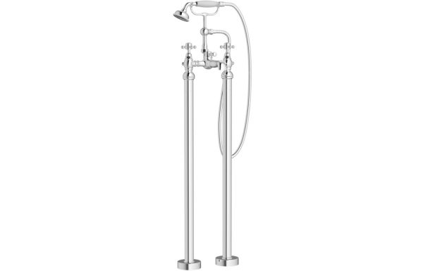 Ellington Floor Standing Bath/Shower Mixer & Shower Kit - Chrome