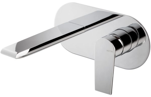 Vema Timea Wall Mounted Basin Mixer - Chrome