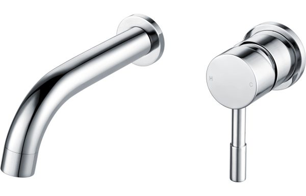 Linn Wall Mounted Basin Mixer - Chrome