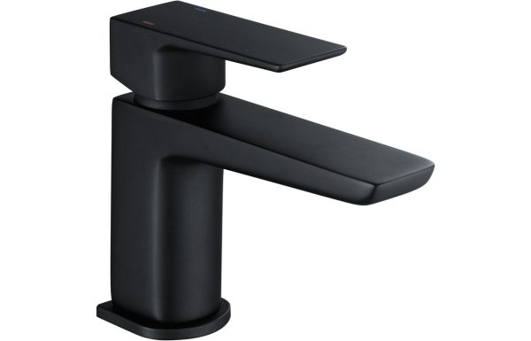 Contour Cloakroom Basin Tap - Matt Black