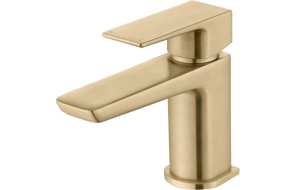 Contour Cloakroom Basin Tap - Brushed Brass