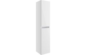 Cara 300mm 2 Door Wall Hung Tall Unit - White Gloss