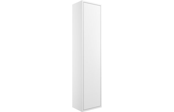 Zone 300mm 1 Door Wall Hung Tall Unit - Matt White