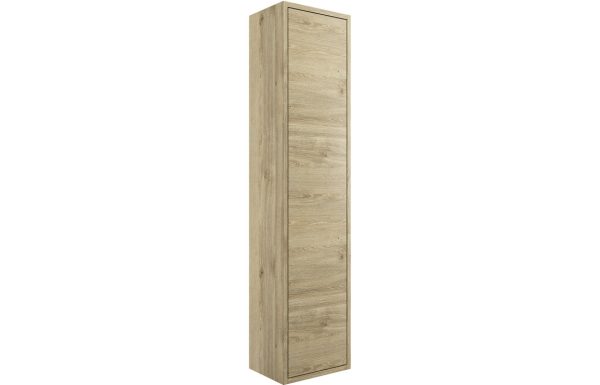 Zone 300mm 1 Door Wall Hung Tall Unit - Havana Oak