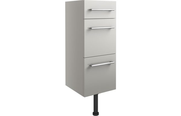 Series 300mm 3 Drawer Unit - Light Grey Gloss