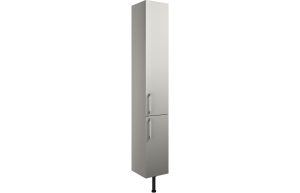 Series 300mm 2 Door Tall Unit - Light Grey Gloss