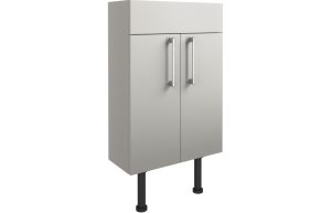 Series 500mm Slim Basin Unit - Light Grey Gloss