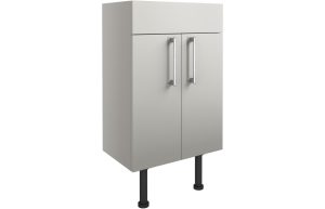 Series 500mm Basin Unit - Light Grey Gloss