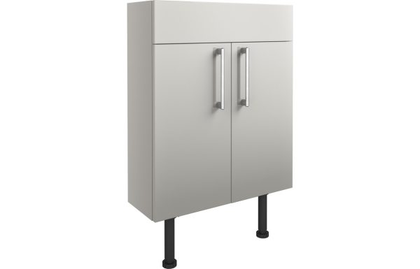 Series 600mm Slim Basin Unit - Light Grey Gloss