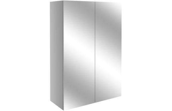 Series 500mm Mirrored Unit - Light Grey Gloss