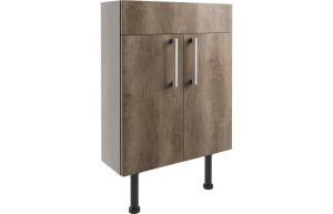 Series 600mm Slim Basin Unit - Nebraska Oak