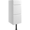 Alessi 300mm 3 Drawer Unit - White Gloss