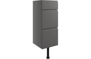 Alessi 300mm 3 Drawer Unit - Onyx Grey Gloss