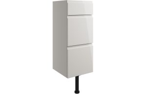 Alessi 300mm 3 Drawer Unit - Pearl Grey Gloss