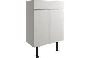 Alessi 600mm Basin Unit - Pearl Grey Gloss