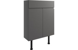 Alessi 600mm Slim Basin Unit - Onyx Grey Gloss