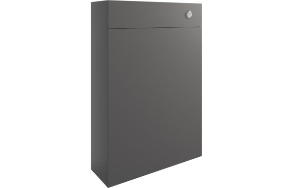 Alessi 600mm Slim WC Unit - Onyx Grey Gloss