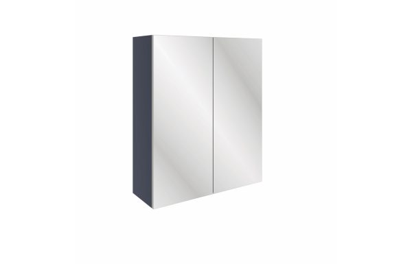 Alessi 600mm Mirrored Wall Unit - Matt Indigo Blue