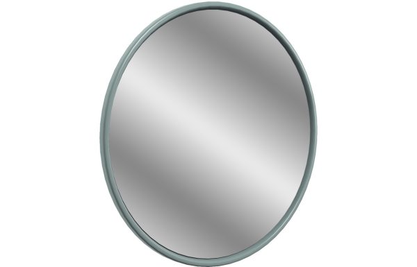 Halton 550x550mm Round Mirror - Sea Green Ash