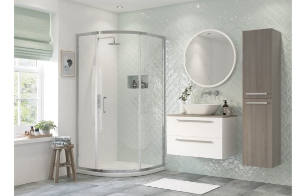 Pearl 900mm 1 Door Quadrant