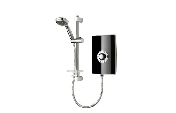 Triton Aspirante 9.5kW Contemporary Electric Shower - Black Gloss