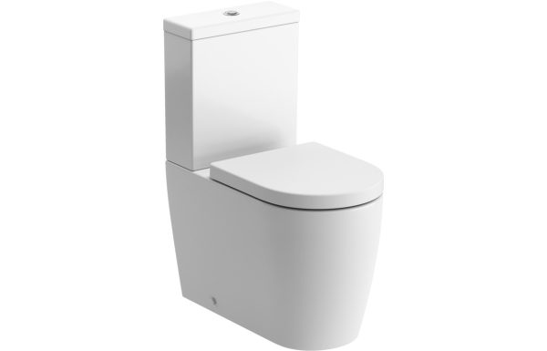 Quantro Rimless Close Coupled Fully Shrouded WC & Soft Close Seat