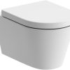 Quantro Rimless Wall Hung WC & Soft Close Seat