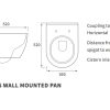 Quantro Rimless Wall Hung WC & Soft Close Seat - Image 4