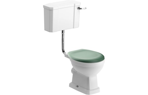 Iris Low Level WC & Sage Green Soft Close Seat