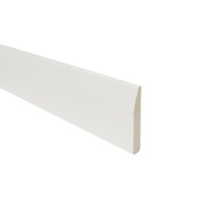 PVC Chamfered Skirting Board | 65mm | Gloss White