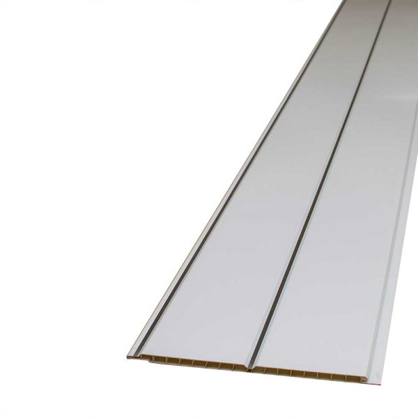 Decorceil Gloss White / Chrome V 2.7m Ceiling Panel