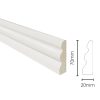 White Gloss 70mm Plastic Door Architrave Kit