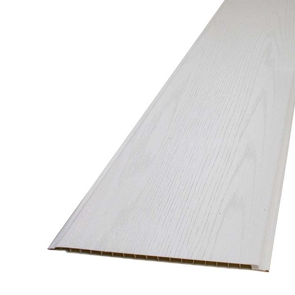 Decorceil White Wood / White V 2.7m Ceiling Panel