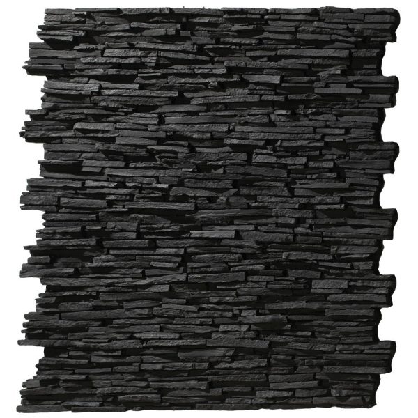 Alpes Slate Anthracite Panel Stone Solid Wall Cladding