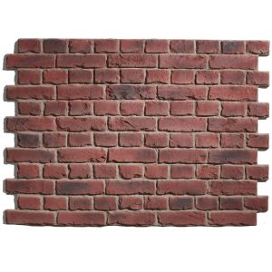 Old British Brick Aged Red Panel Stone Solid Wall Cladding