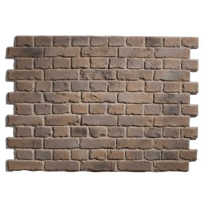 Old British Brick Brown Panel Stone Solid Wall Cladding