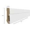 White 75mm x 2.4m Vox Estilo Skirting Board - Image 2
