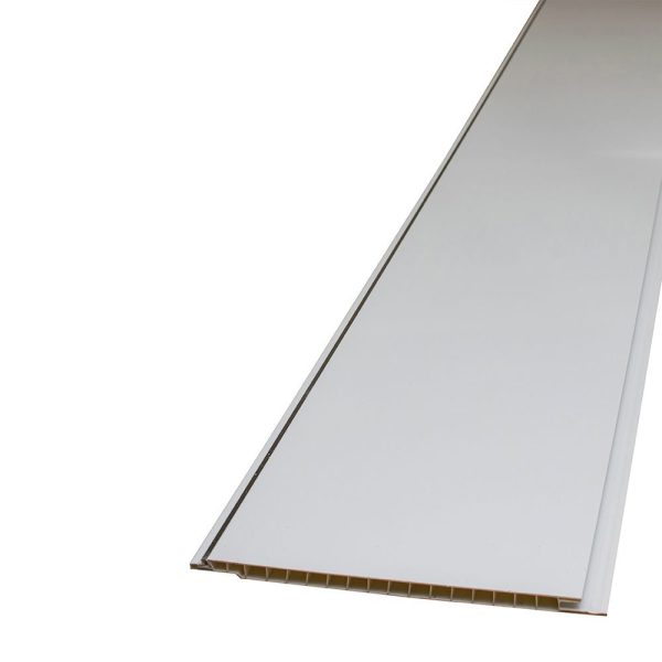 Decorceil Gloss White / Chrome Ceiling Strip 2.7m