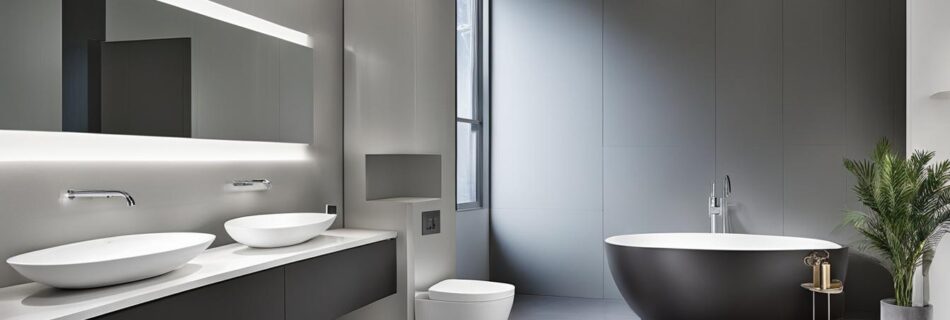 bathroom with cladding