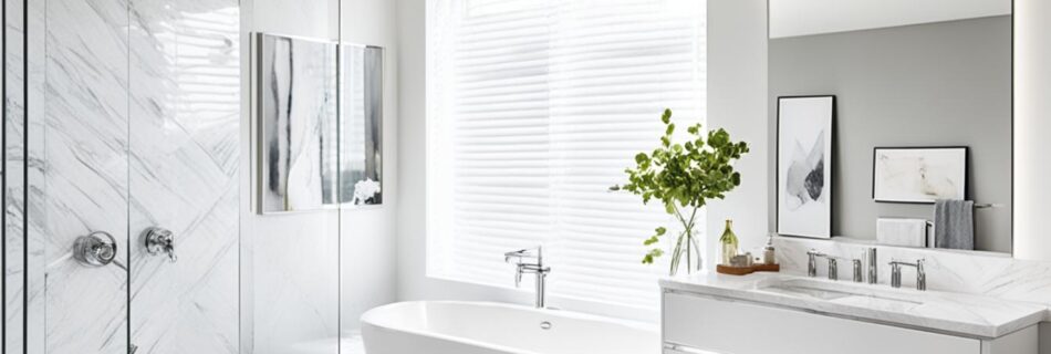 white cladding bathroom